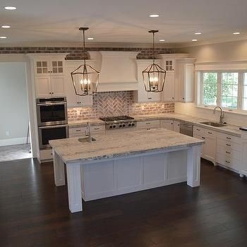 Farmhouse Kitchen Brick Backsplash 30