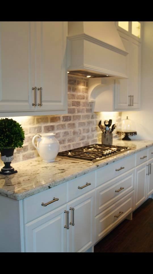 Farmhouse Kitchen Brick Backsplash 5