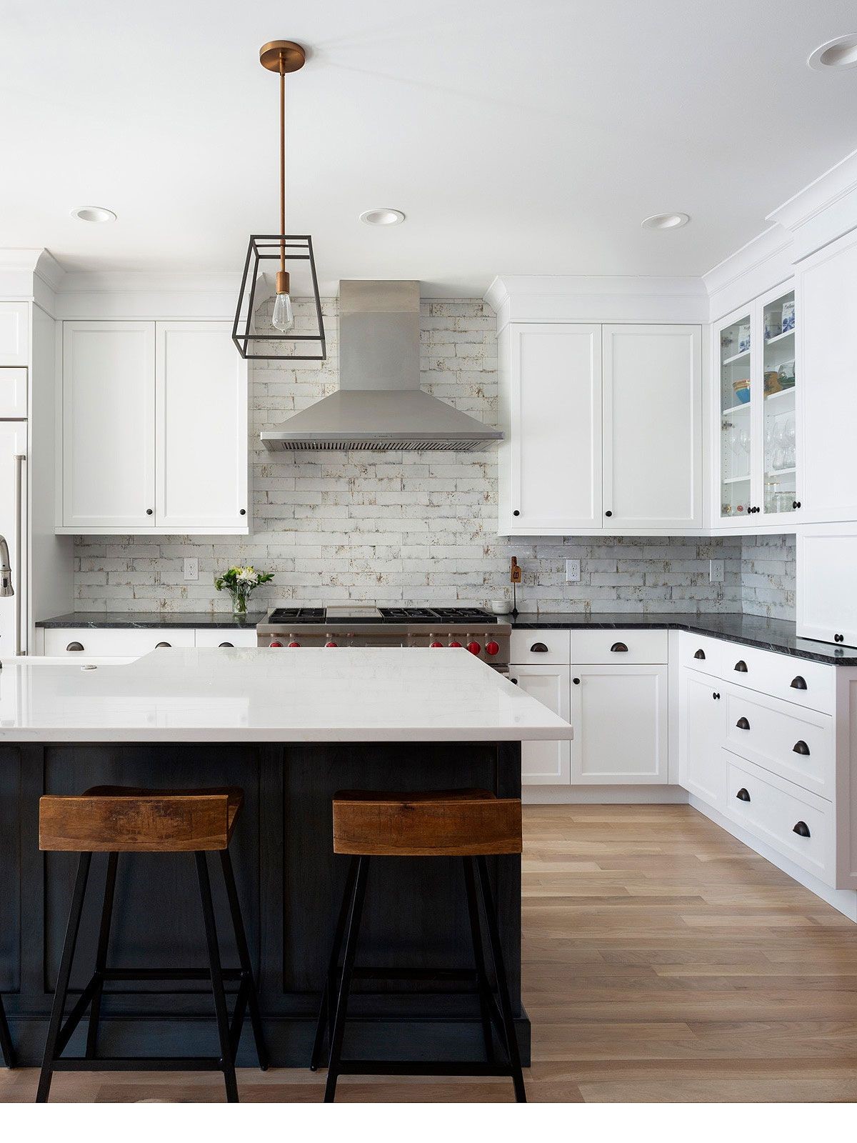 Farmhouse Kitchen Brick Backsplash 6