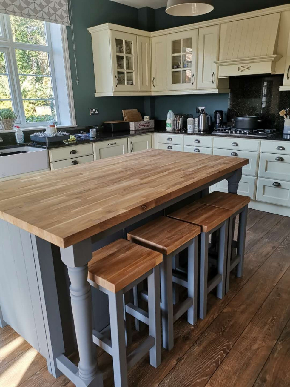 Bespoke farmhouse kitchen island The Burford - Etsy