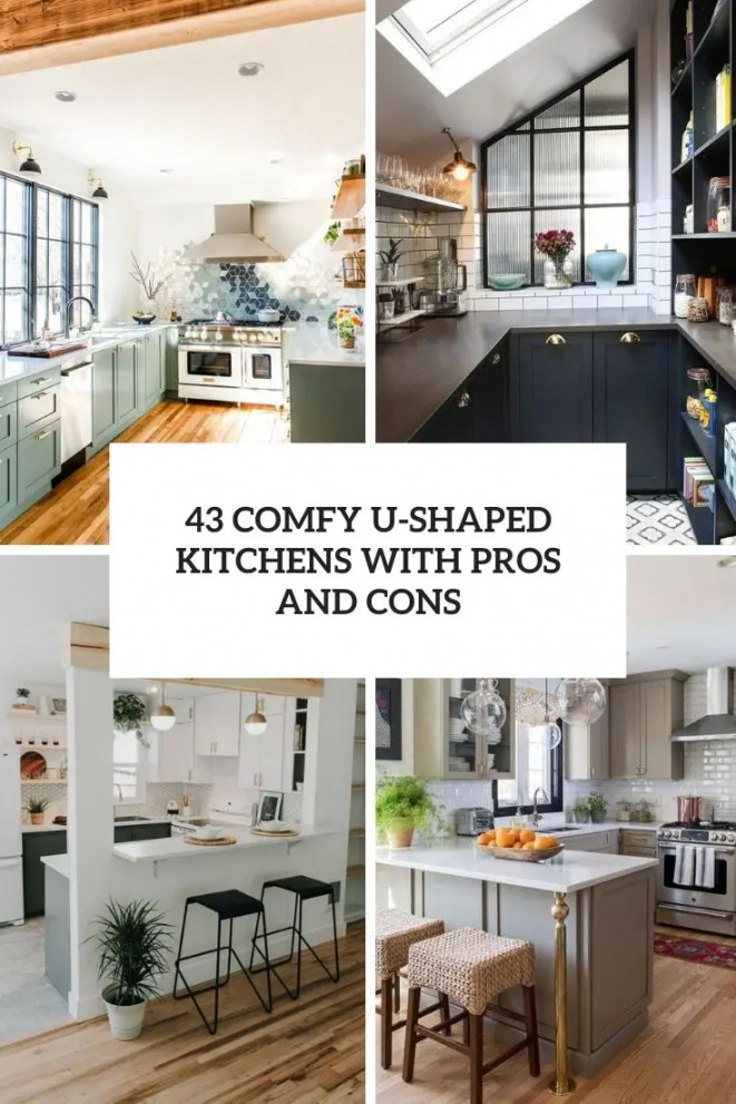 Comfy U-Shaped Kitchens With Pros And Cons - DigsDigs