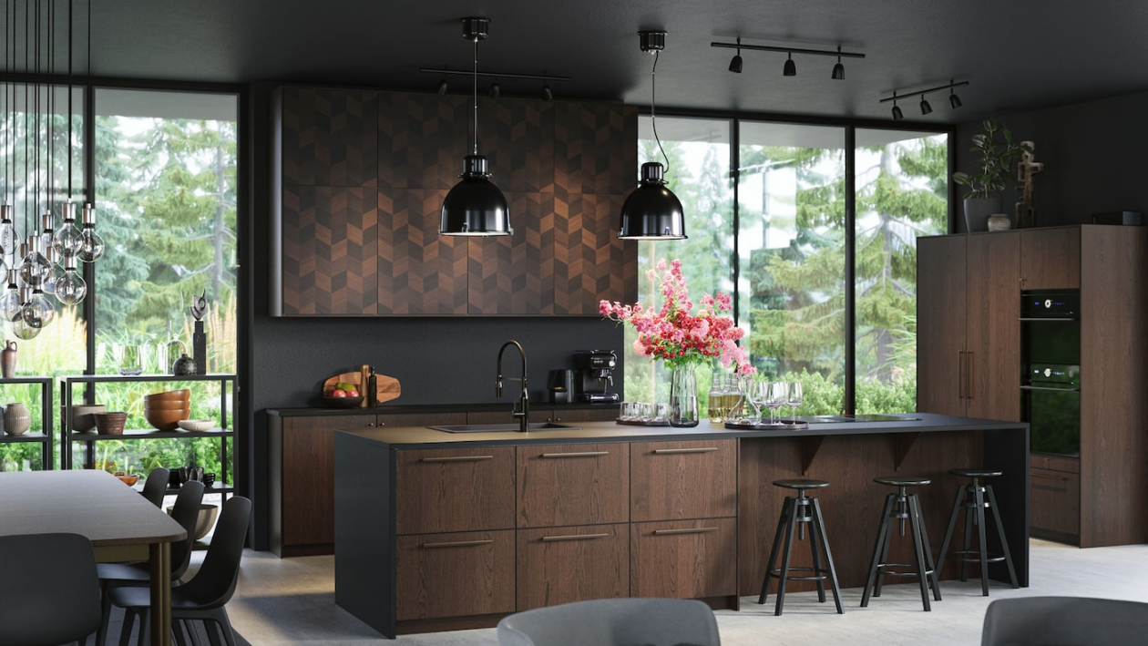 Dark Brown Kitchen - METOD Kitchen System - IKEA