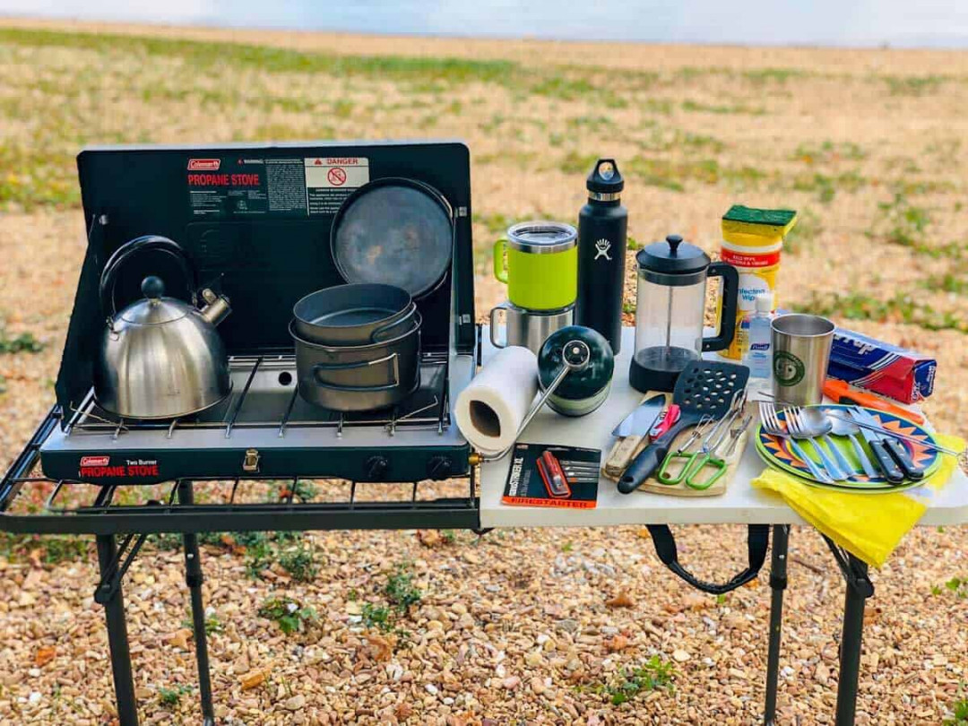 Items To Create a DIY Simple Camp Kitchen - The Happiness Function