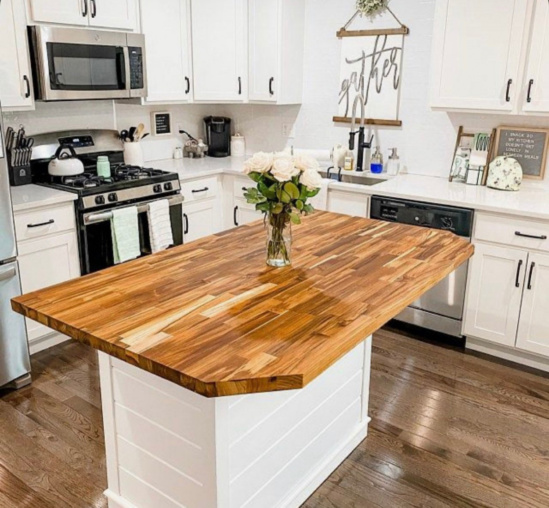 Kitchen Island Butcher Block Kitchen Island with Seating - Etsy