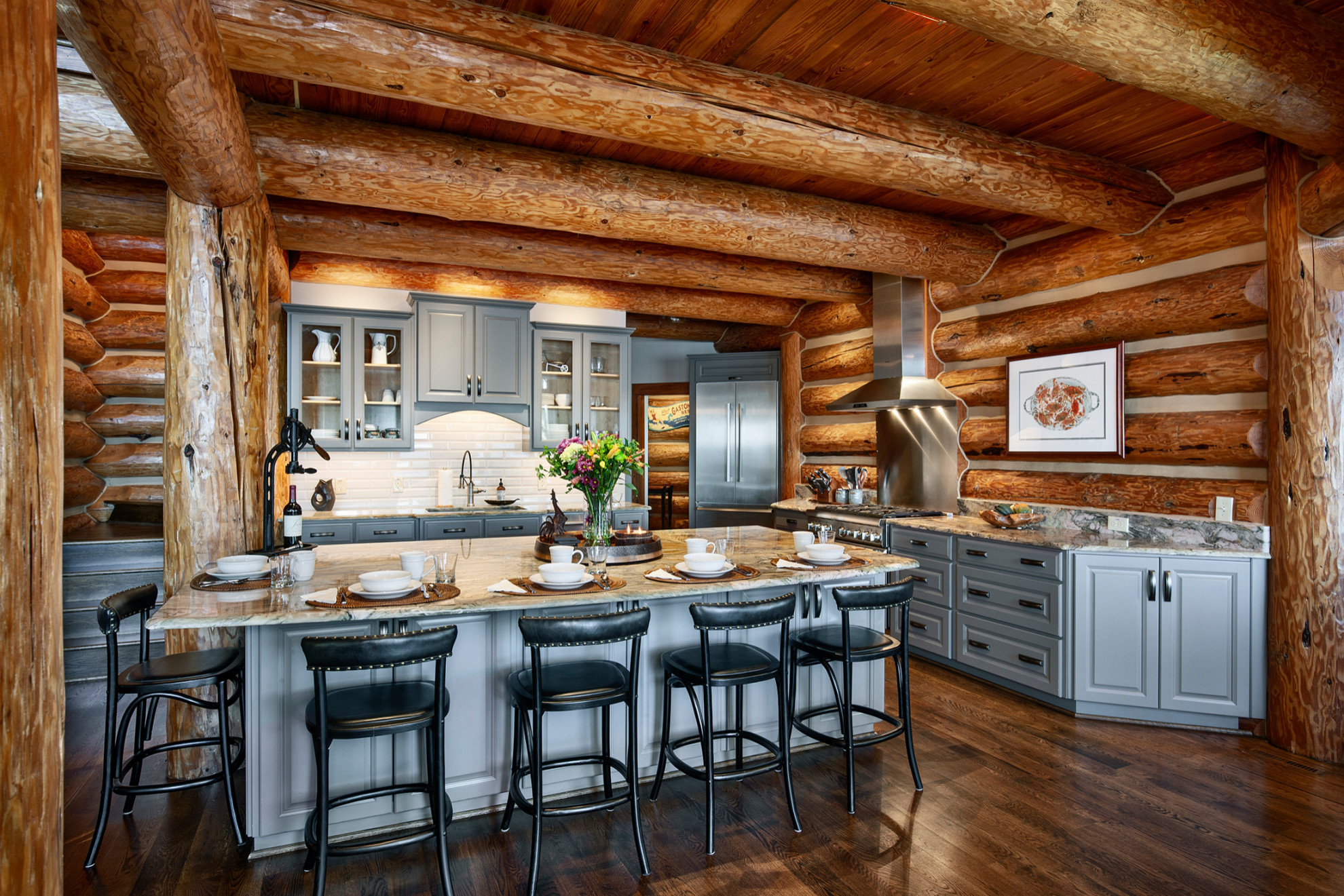 Log Cabin Kitchens - Photos & Ideas  Houzz