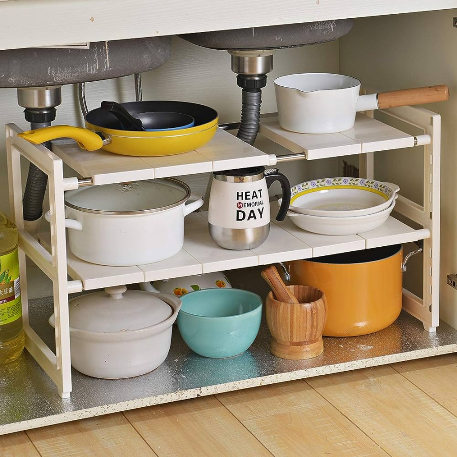 OBOR Organization and Storage, Under Sink Organizer and Kitchen Storage,  Expandable  Tier Closet Organizer and Storage for