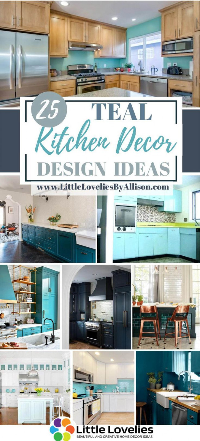 Teal Kitchen Decor Ideas – Decorating a Teal Kitchen  Teal