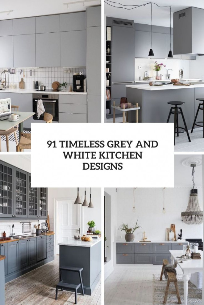 Timeless Grey And White Kitchen Designs - DigsDigs