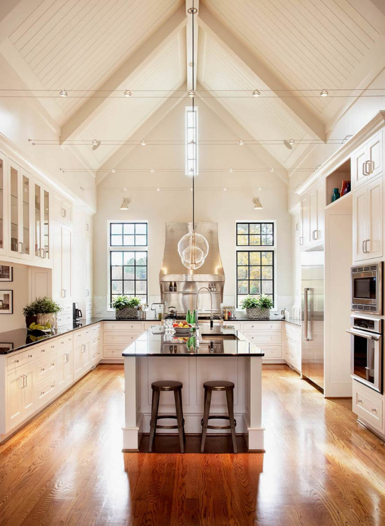 Vaulted Ceilings in the Kitchen: Pros and Cons - Plank and Pillow