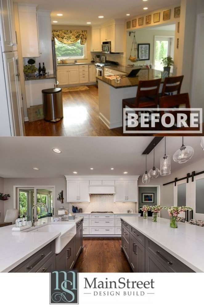 Before and After Kitchen Remodel  Kitchen remodel, Transitional