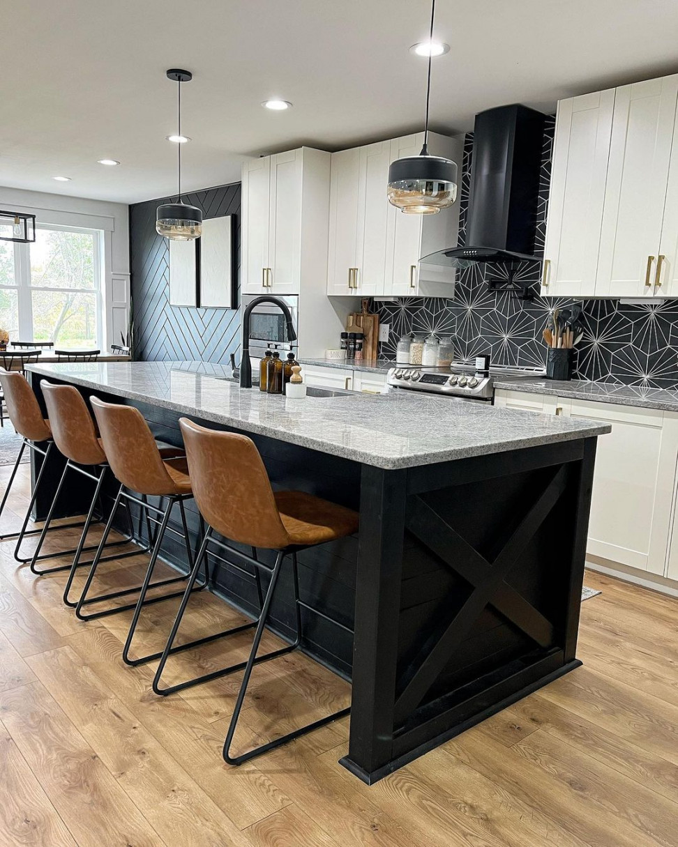 Black Kitchen Tile Ideas -  ways to embrace the dark side