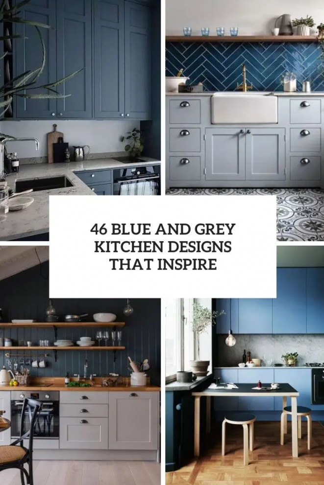 Blue And Grey Kitchen Designs That Inspire - DigsDigs