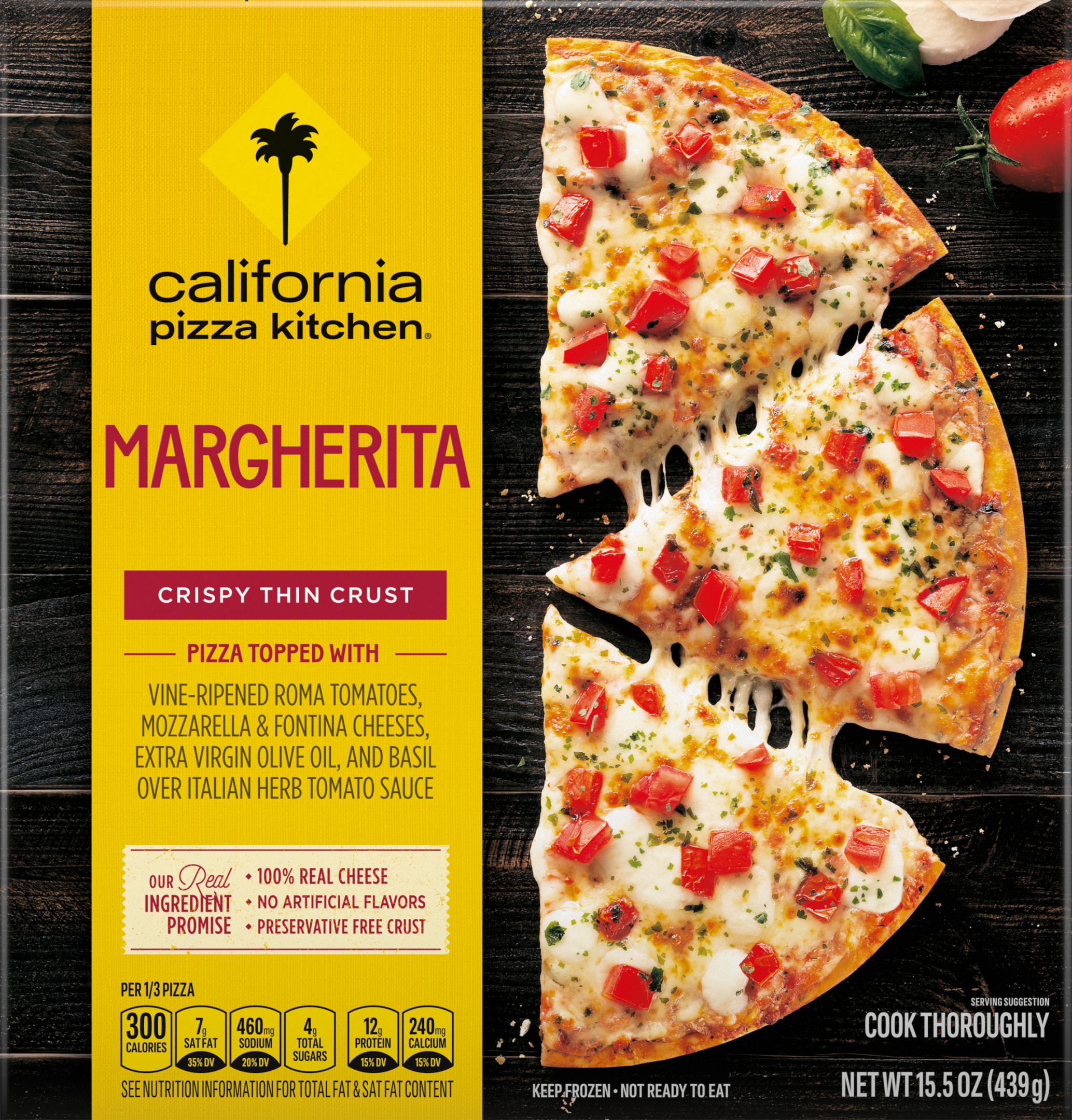 Calories in Pizza, Margherita, Crispy Thin Crust from California