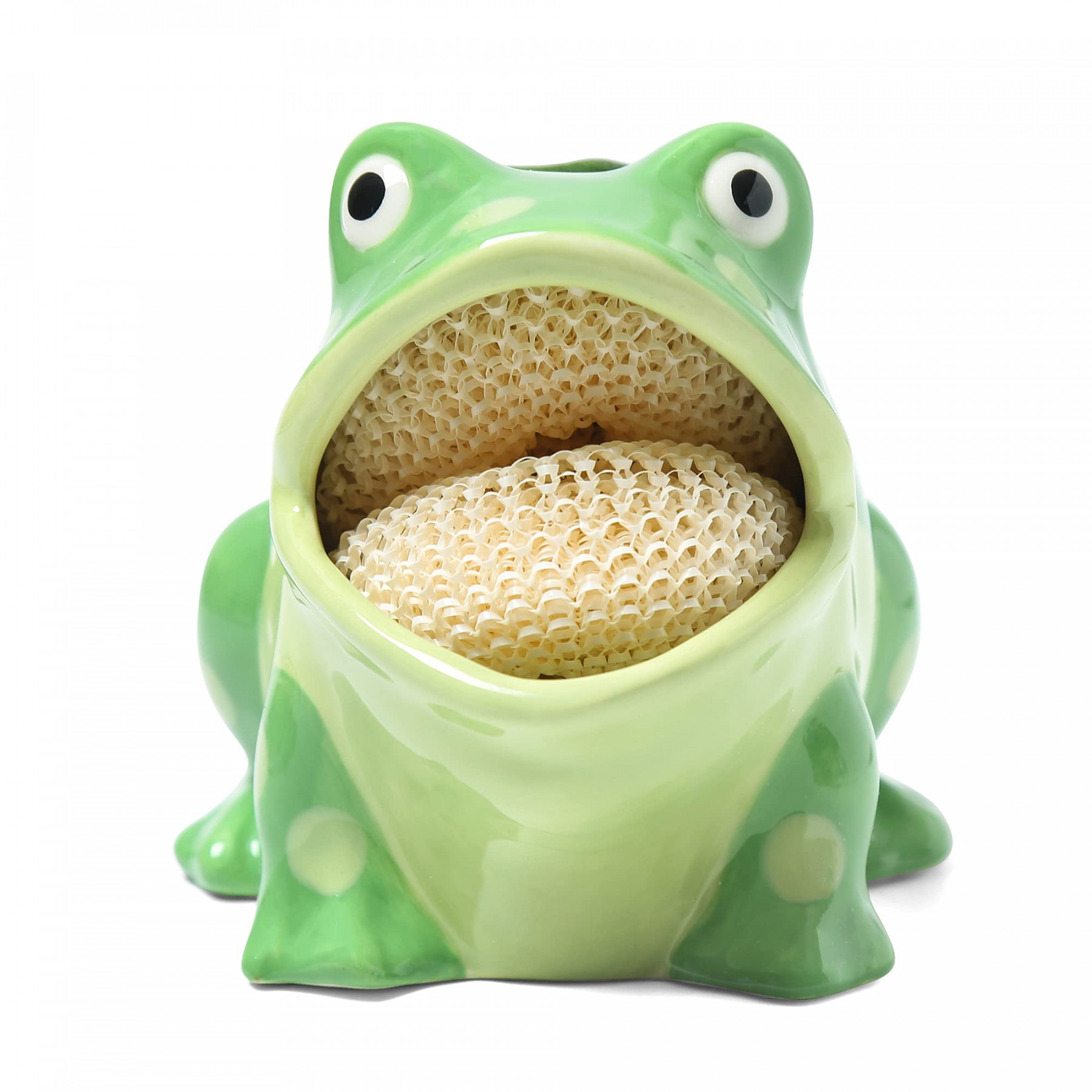 Ceramic Sponge Holder Kitchen Art Frog Collection Adorable Home Kitchen  Decor