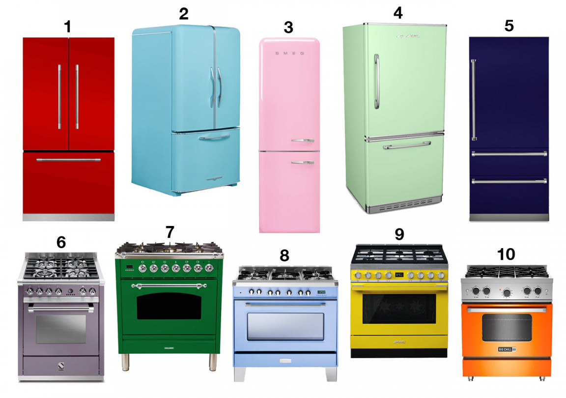 Colorful Kitchen Appliances That Will Make You Say Goodbye to