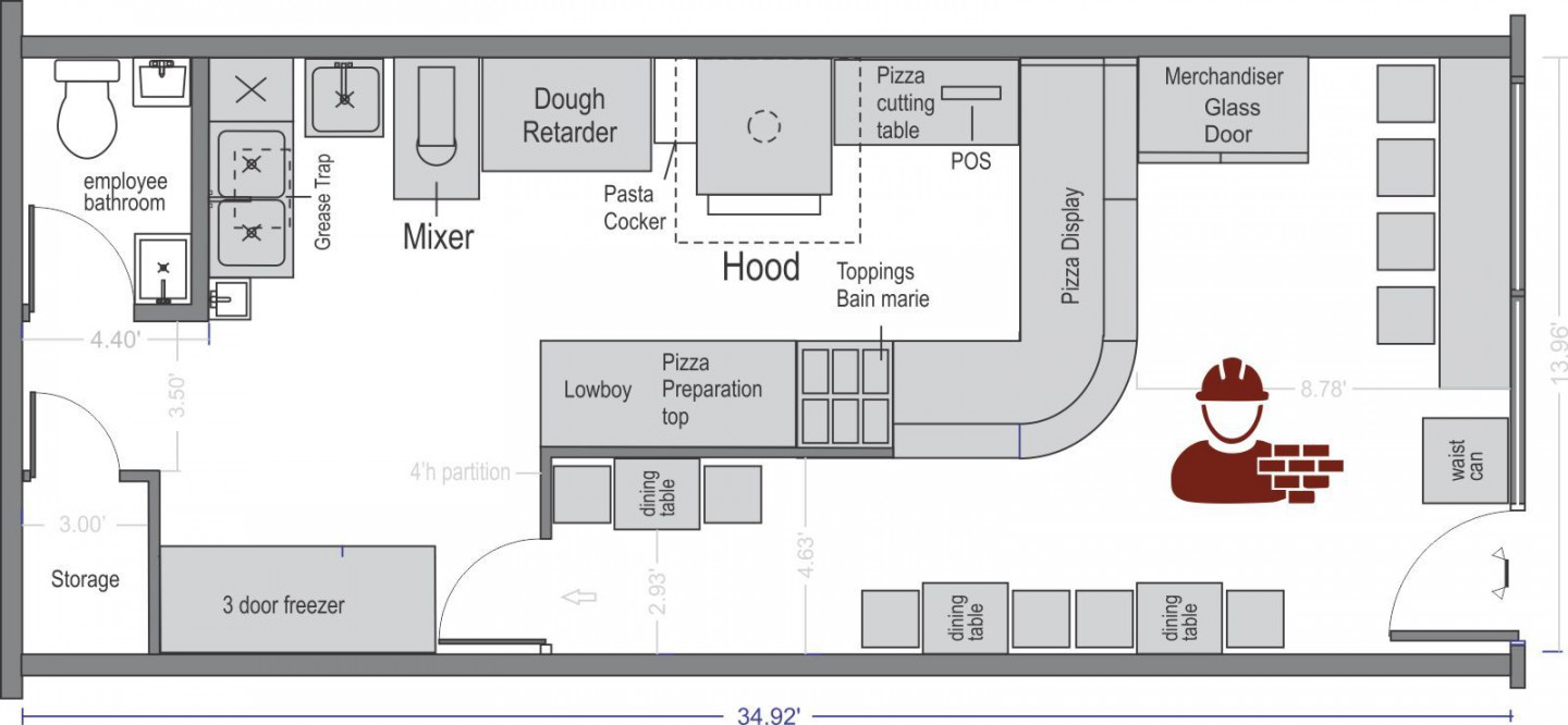 Commercial Kitchen Design Layout  Commercial kitchen design