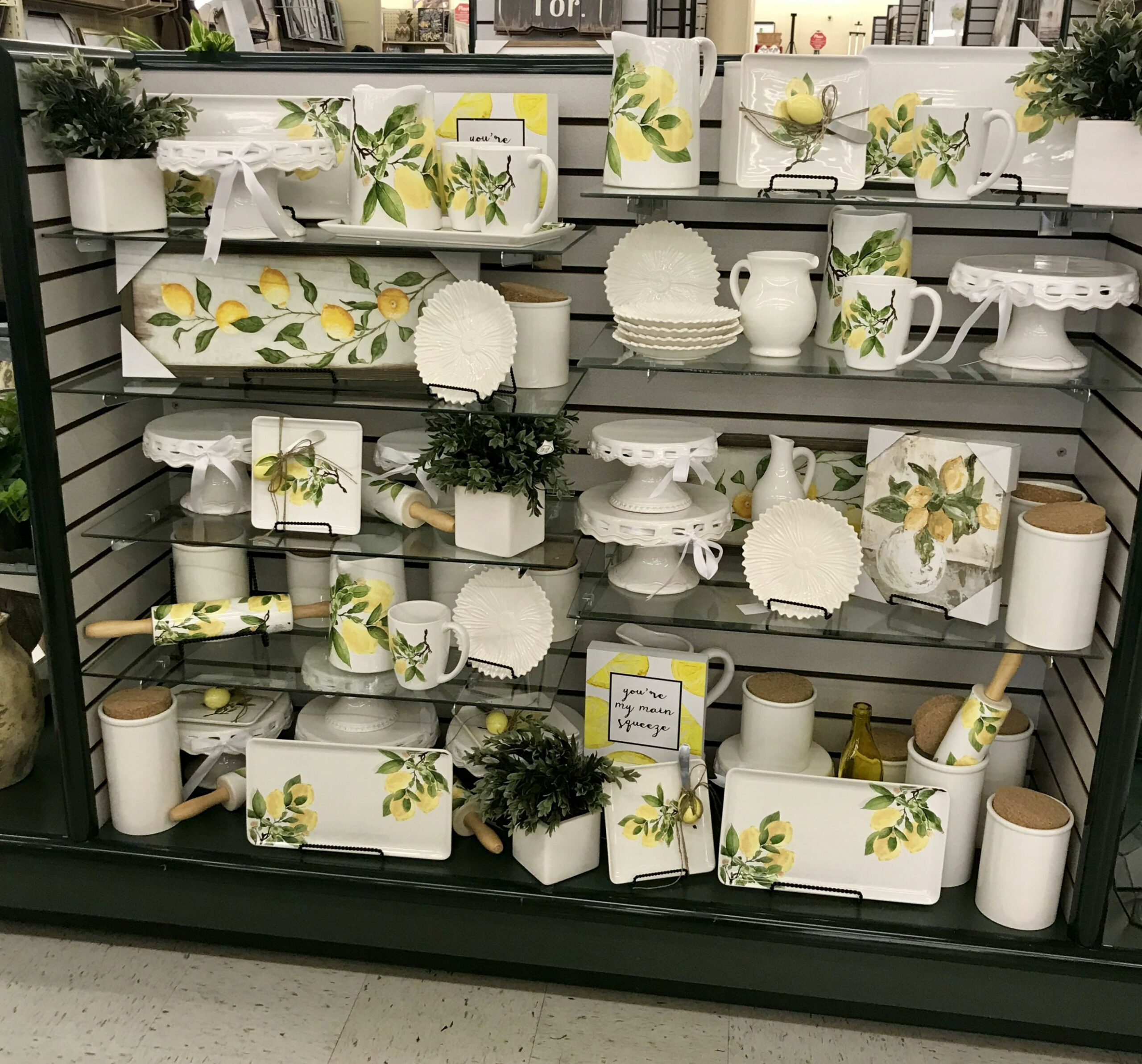 Hobby lobby merchandising table displays work  Lemon kitchen