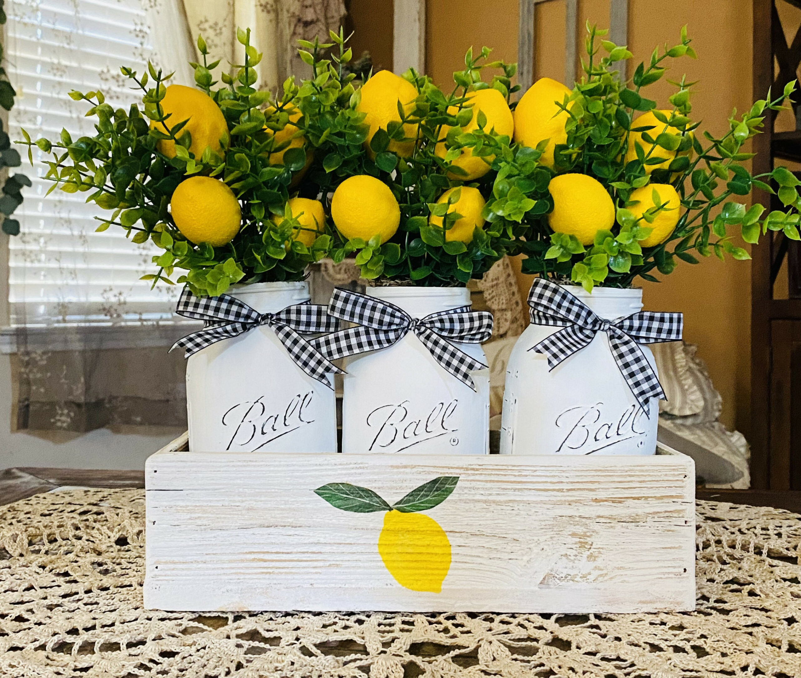 Lemon Centerpiece Lemon Kitchen Decor Lemon Bridal Shower - Etsy