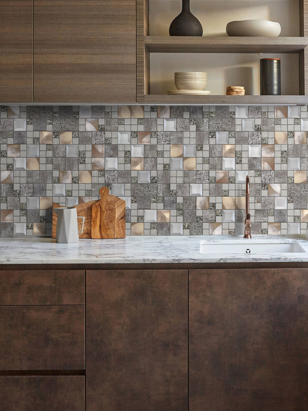 + Metal Backsplash Ideas - (Modern?) Add a splash of modern styling!