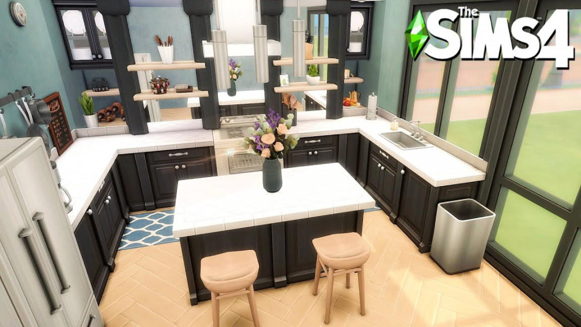 My "Favourite" Base Game Kitchen: The Sims  Room Building #Shorts