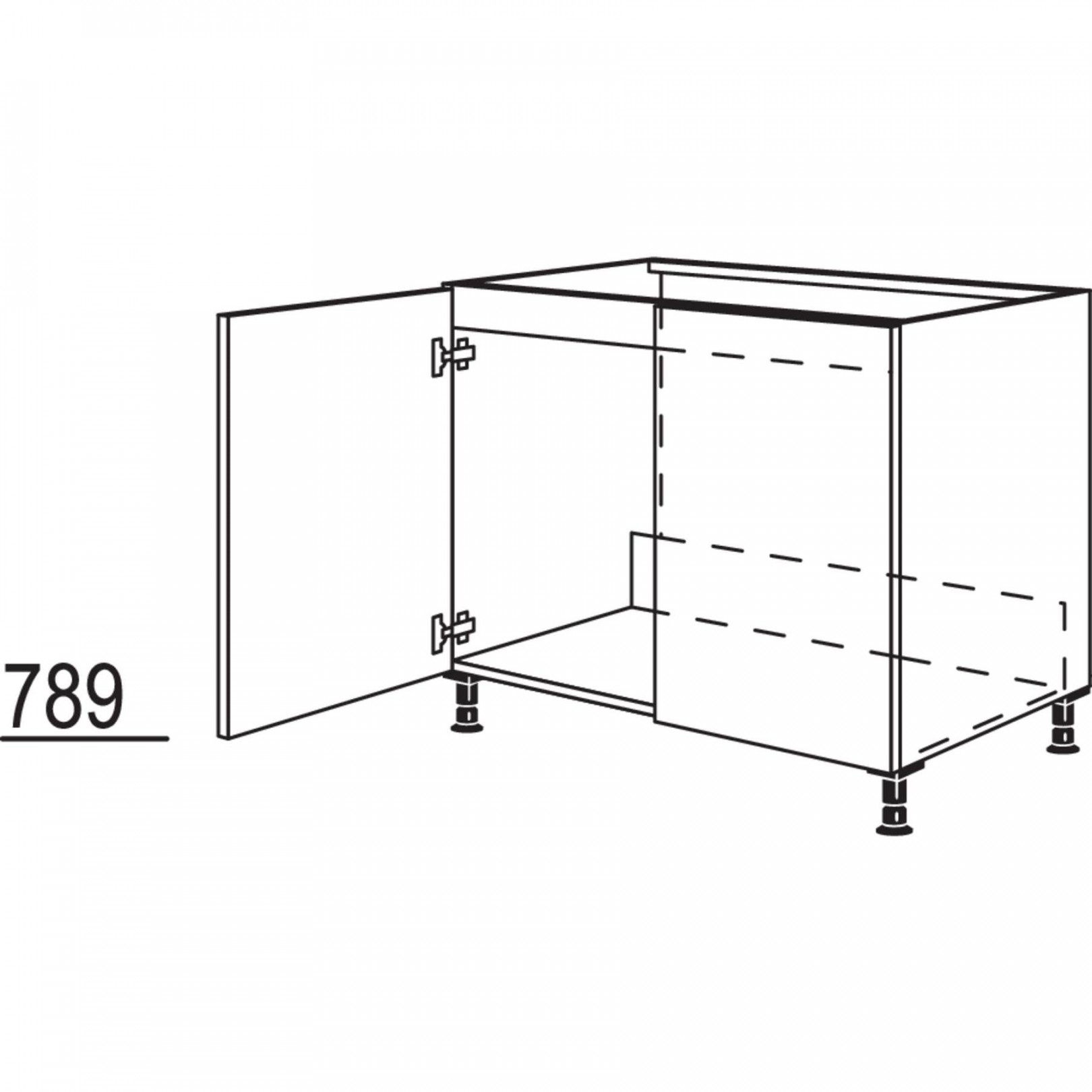 Nobilia XL Sink base unit SPUD-X  cm