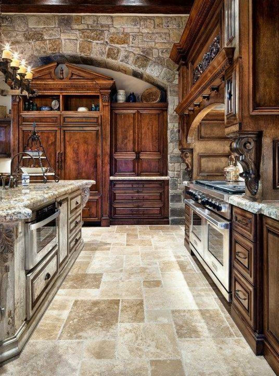 Old world kitchen  Tuscan kitchen design, Tuscan kitchen, Kitchen