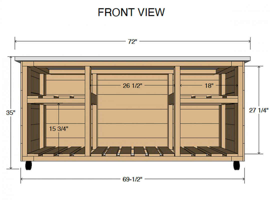 Outdoor Kitchen Island Build Plans