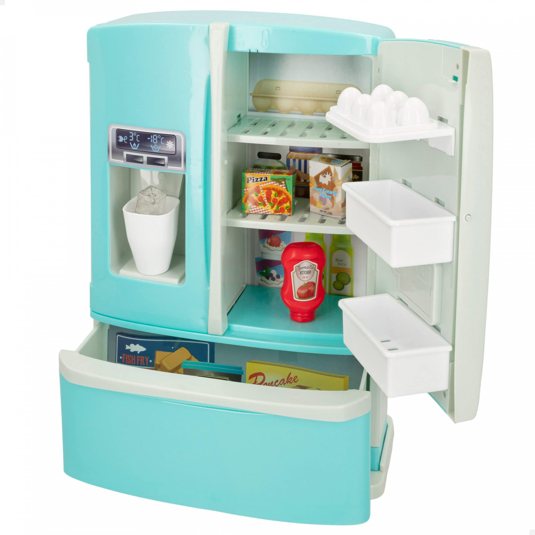 PLAY  Toy Fridge with Sound / Toy Fridge Kitchen Utensils Kitchen  Accessories Children