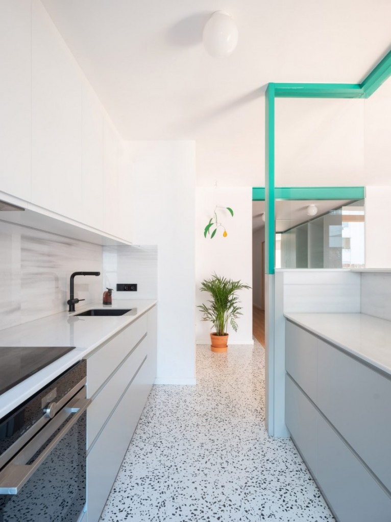 Ten architect-designed kitchens with terrazzo details