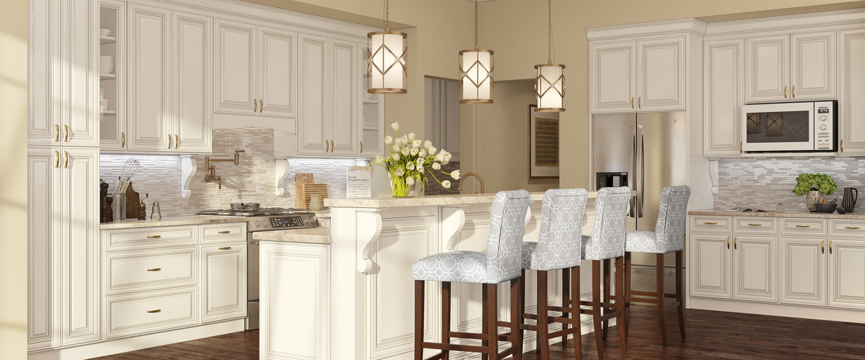 Traditional Kitchen Cabinets  Traditional White Cabinet Styles