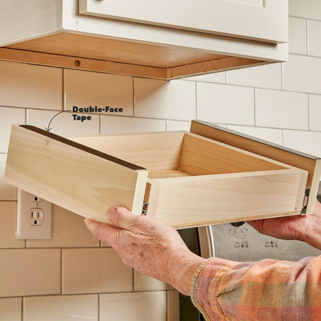 Under-Cabinet Drawer  Clever kitchen storage, Under cabinet