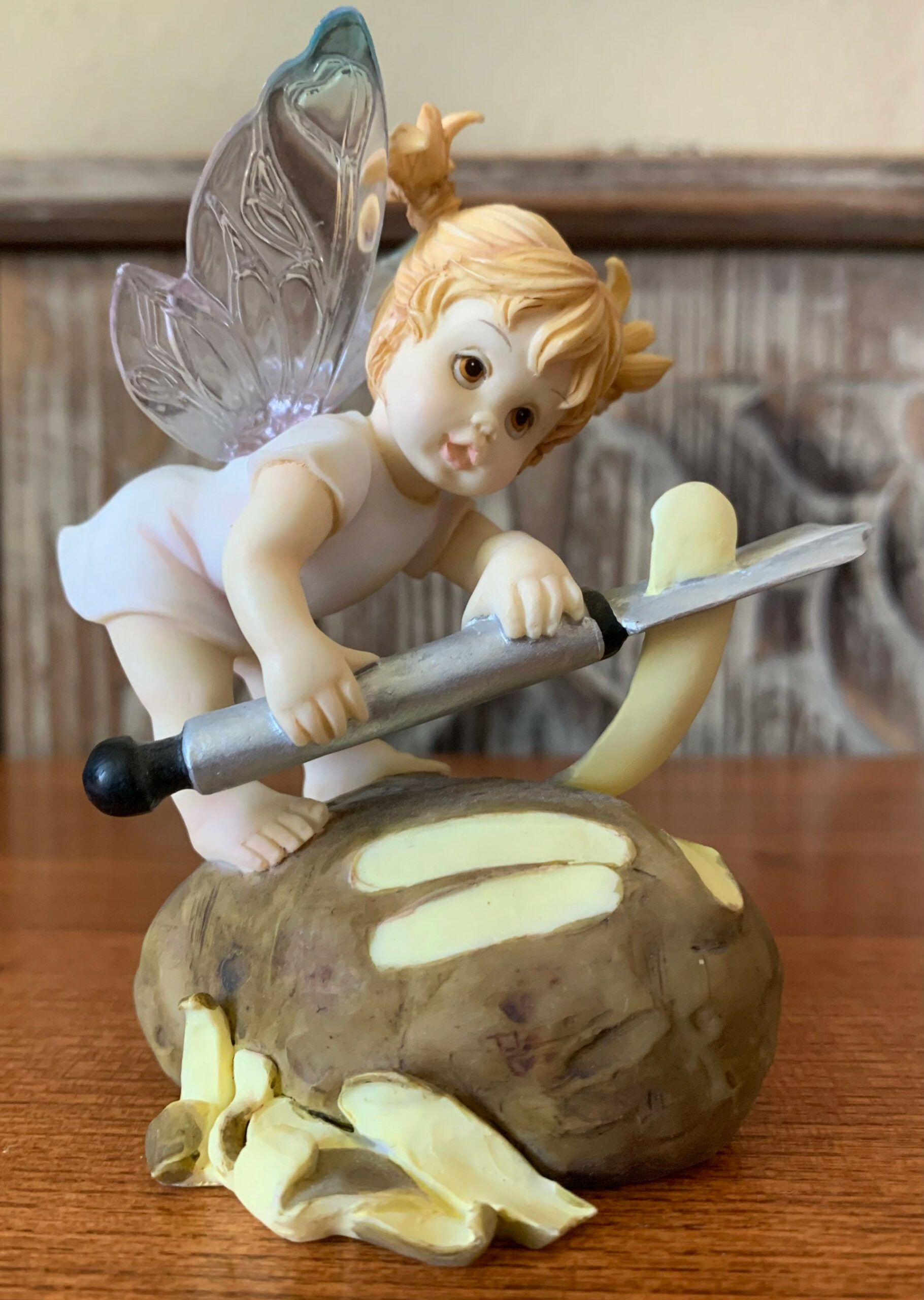 Vintage Enesco Little Kitchen Fairies Potato Fairie Figurine - Etsy