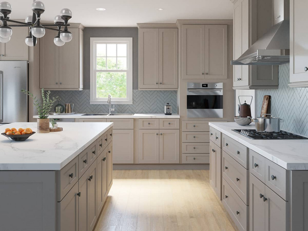 Weston Sand Shaker Kitchen Cabinets