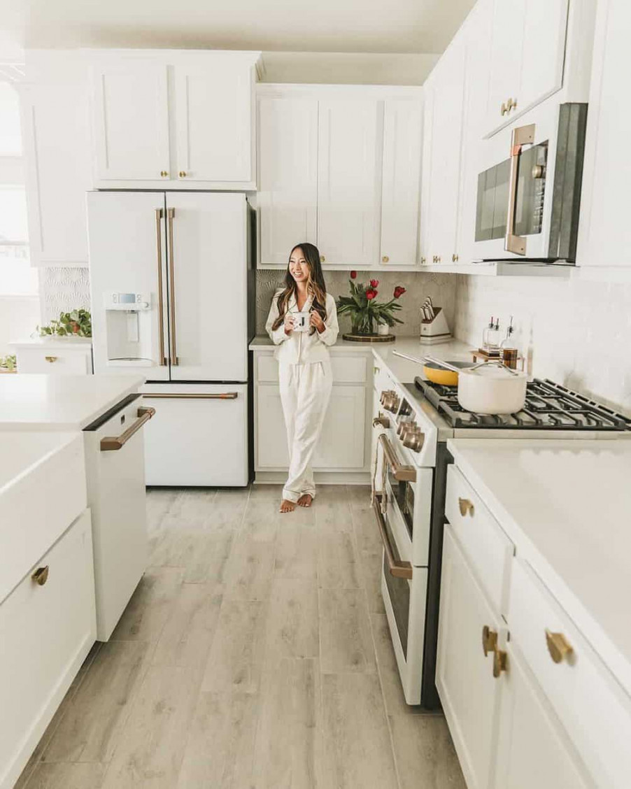 All-White Kitchen with White Appliances  A Taste of Koko