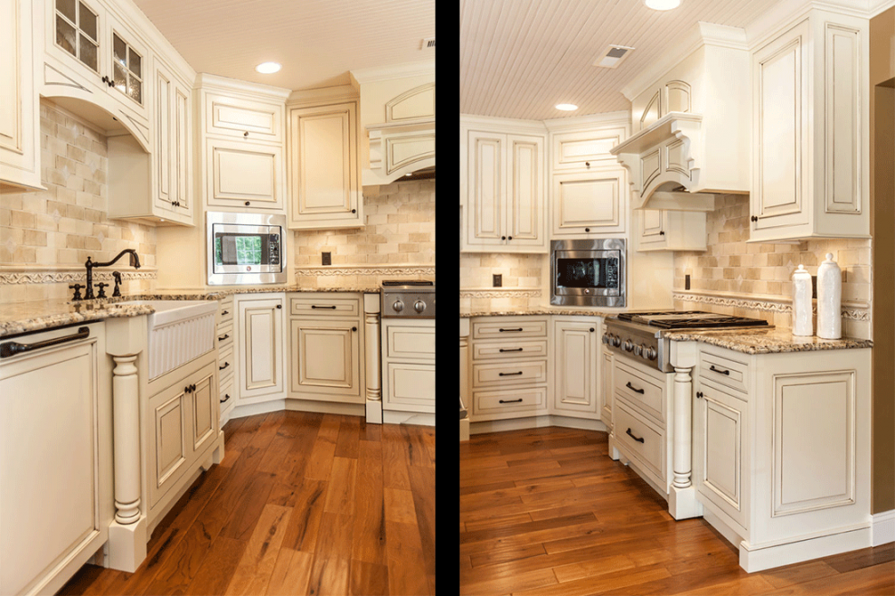 Antique White Kitchen in Mt