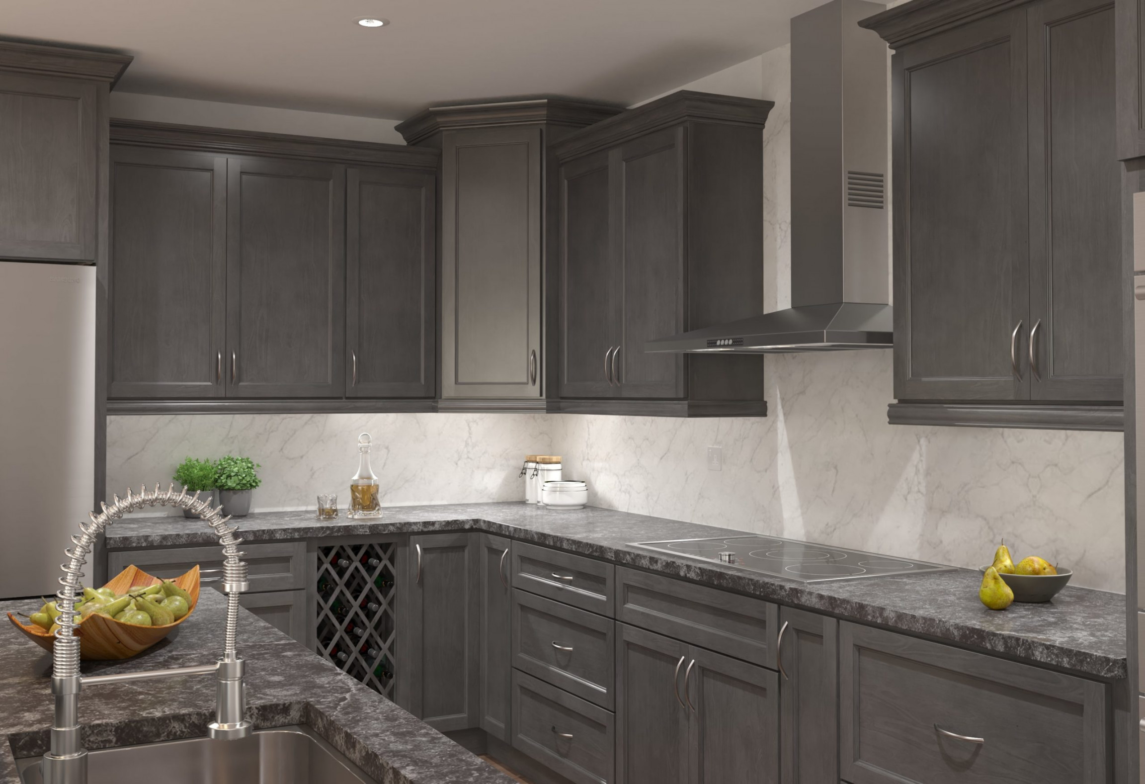 Backsplash Ideas That Match Grey Cabinets  Choice Cabinet