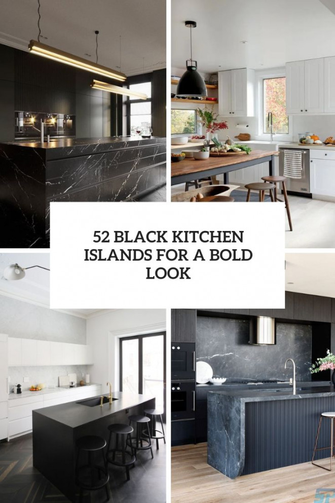 Black Kitchen Islands For A Bold Look - DigsDigs