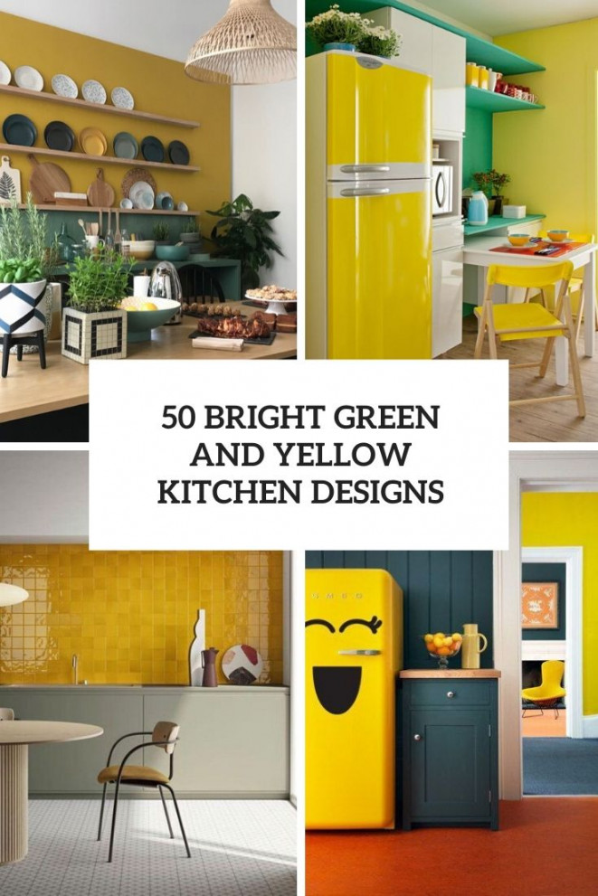 Bright Green And Yellow Kitchen Designs - DigsDigs