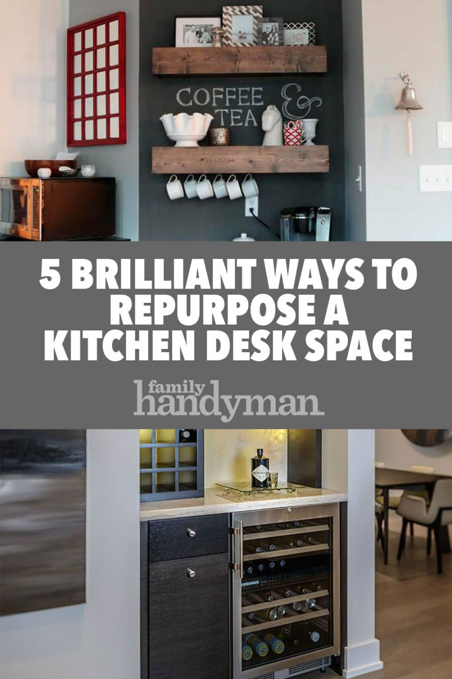 Brilliant Ways to Repurpose a Kitchen Desk Space  Kitchen desks