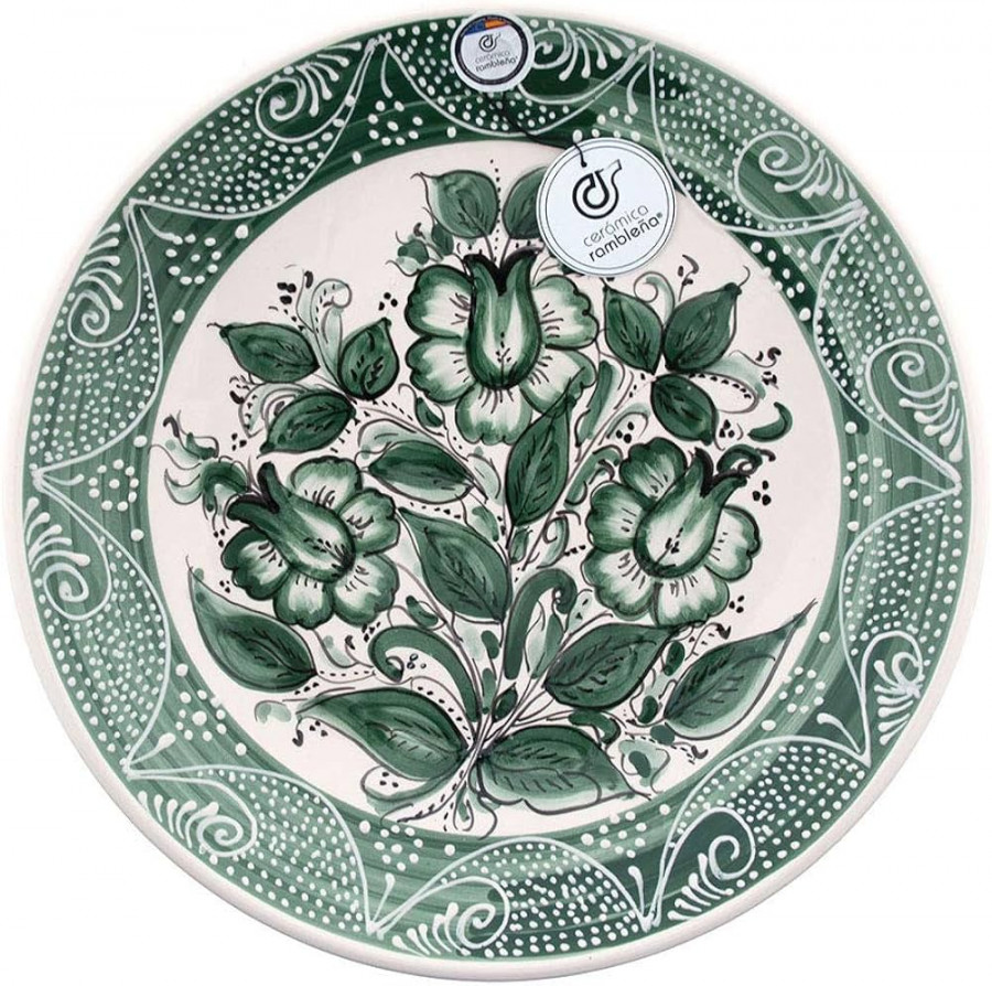 Ceramica Rambleña Decorative Hanging Plate Ceramic Plate Wall Plate Model  D % Hand Decoration  x  x  cm