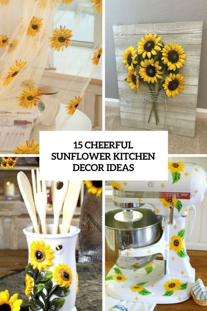 Cheerful Sunflower Kitchen Decor Ideas  Sunflower kitchen