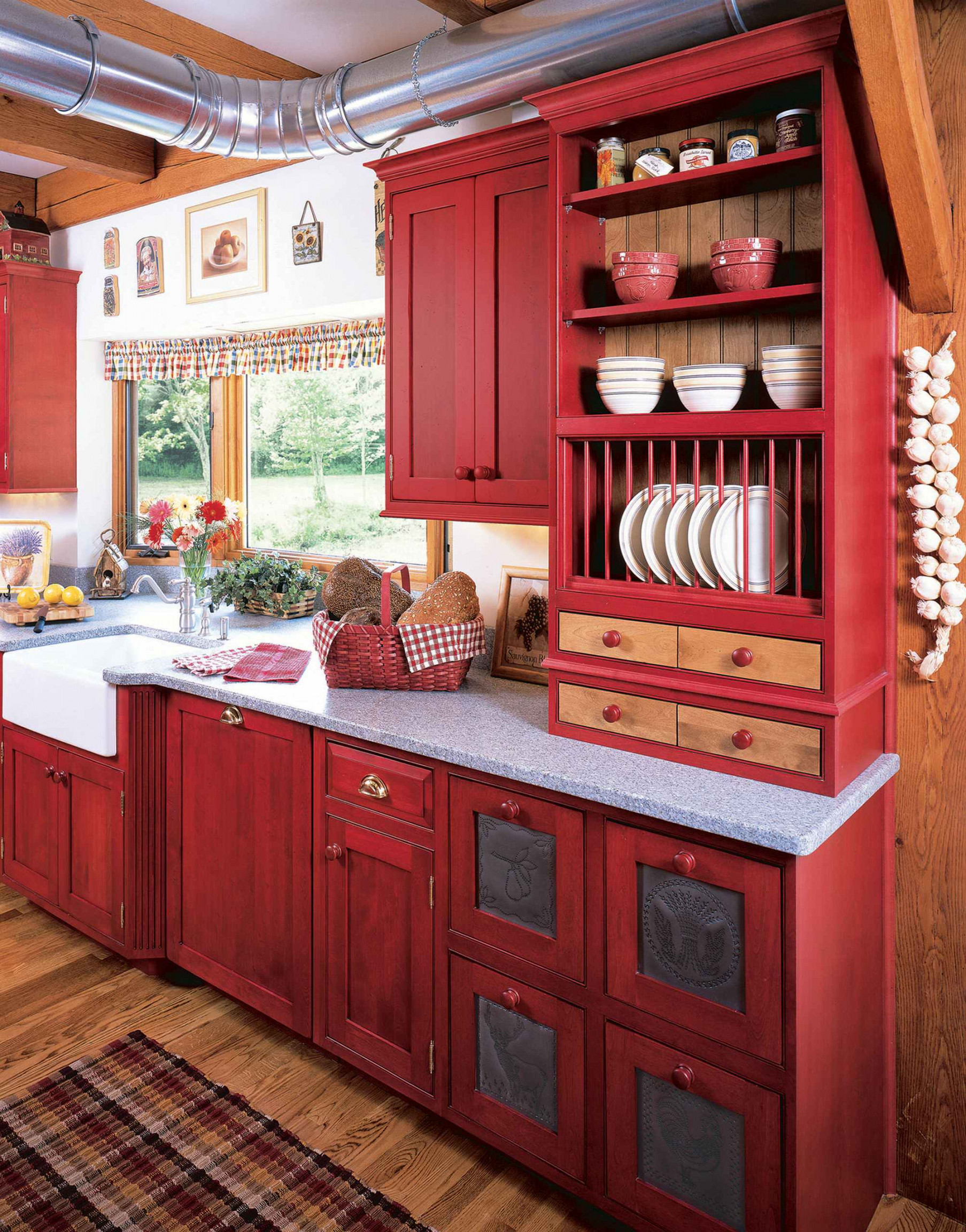 Farmhouse Red Kitchen Ideas You