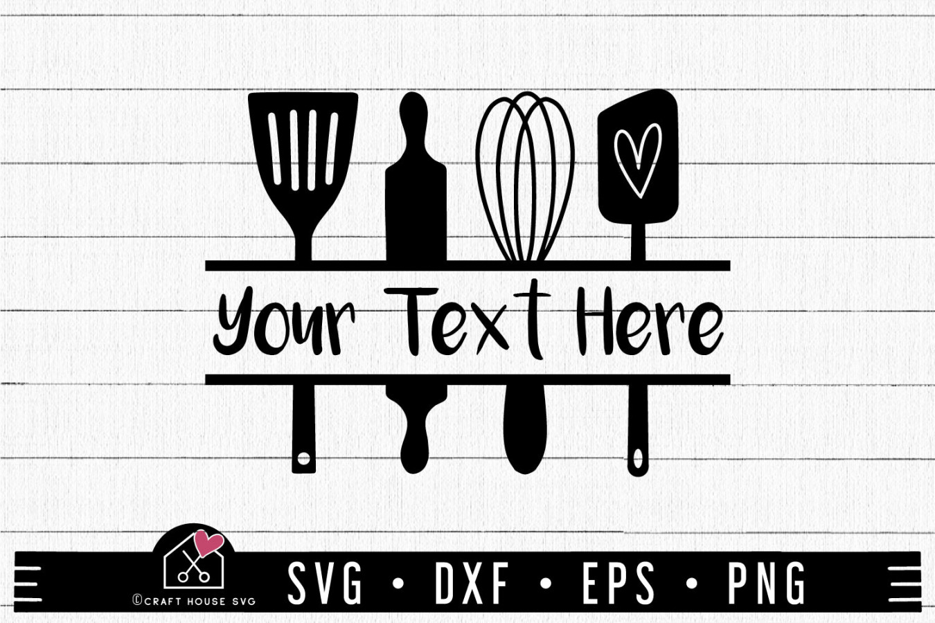 FREE Kitchen Monogram SVG Utensils split sign cut file - Craft