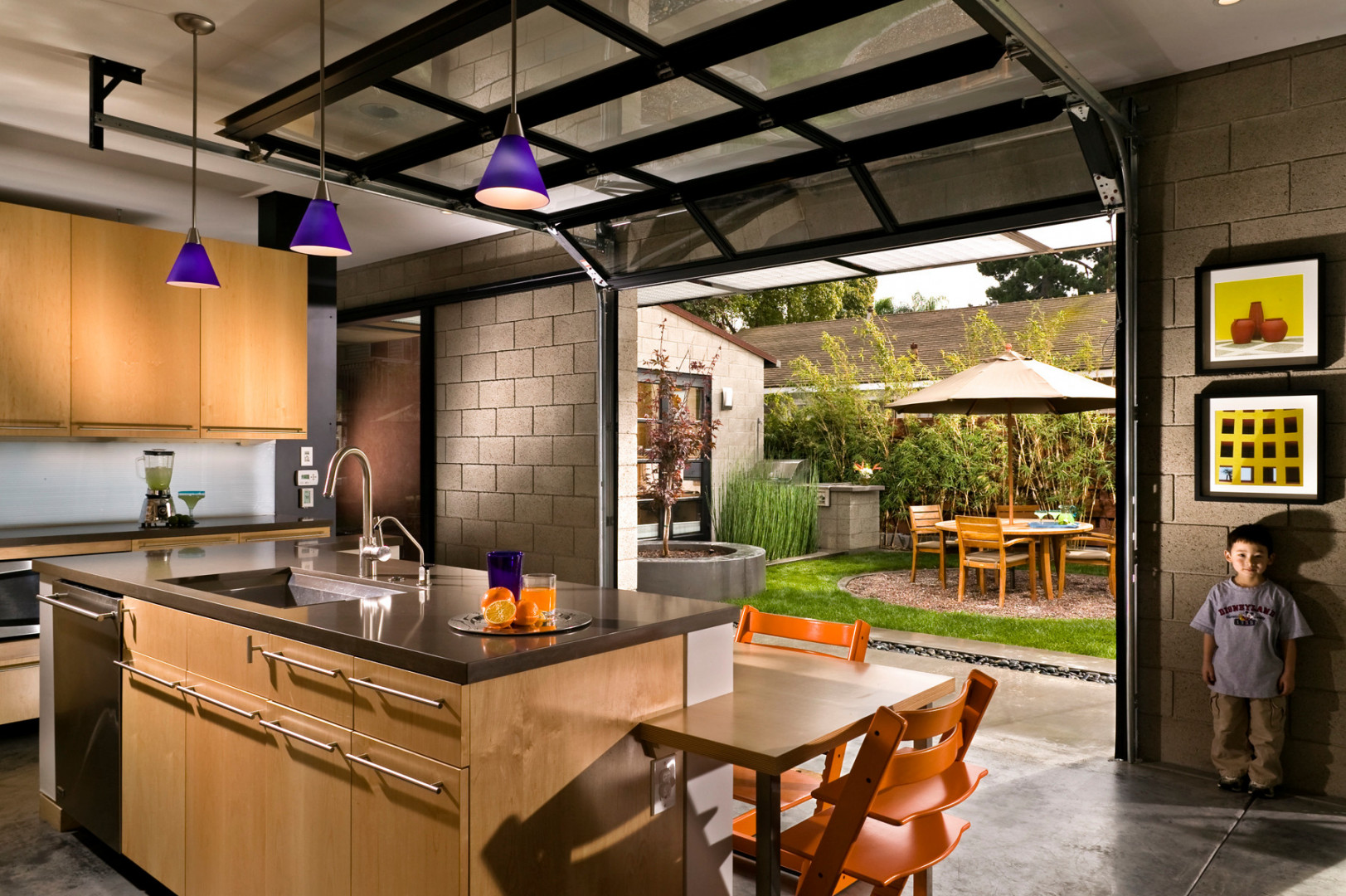 Glass Garage Doors Patio Ideas - Photos & Ideas  Houzz