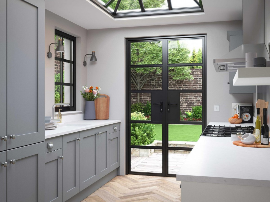 Grey Shaker Style Contemporary Kitchen  OG Kitchens