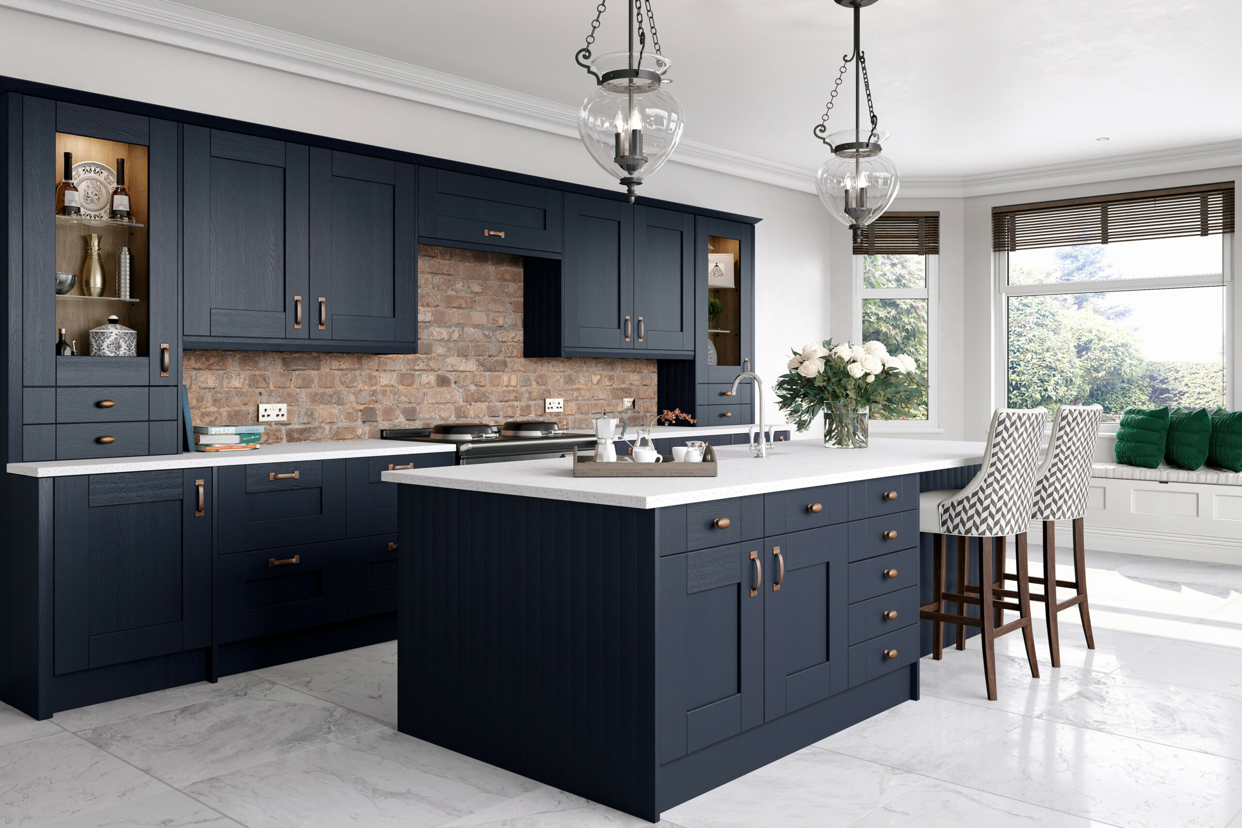 Indigo Midnight Blue Replacement Kitchen Doors - Kitchen Warehouse