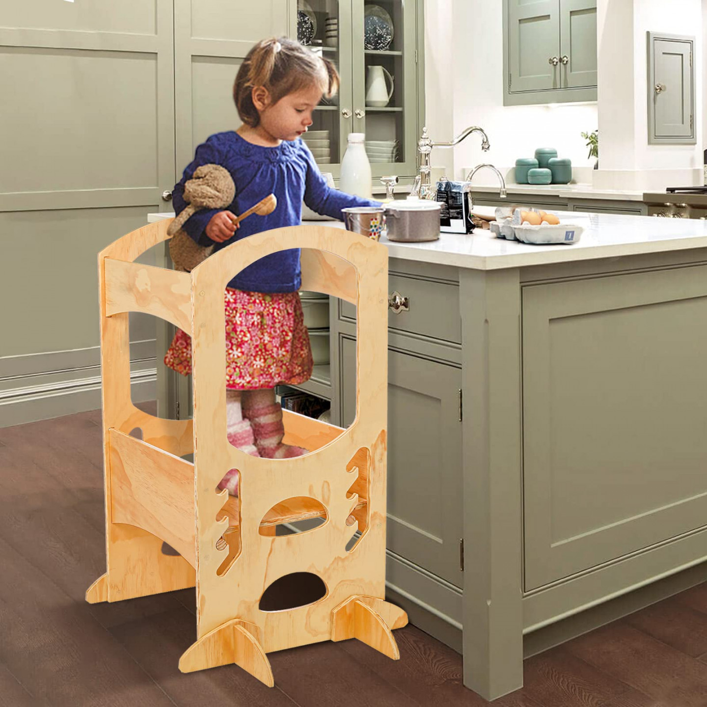 Kids Kitchen Step Stool Helper Learning Toddler Tower –, % OFF