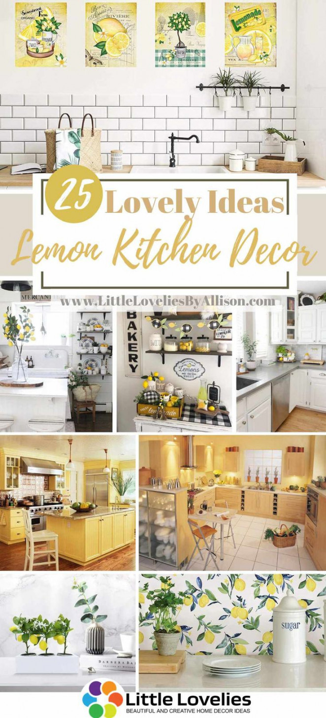 Lemon Kitchen Decor Ideas – Lemon Theme Kitchen Images in