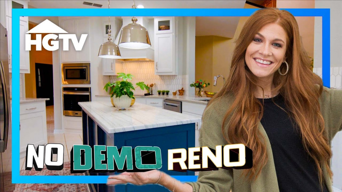 MAJOR Modern Kitchen Renovation  No Demo Reno  HGTV