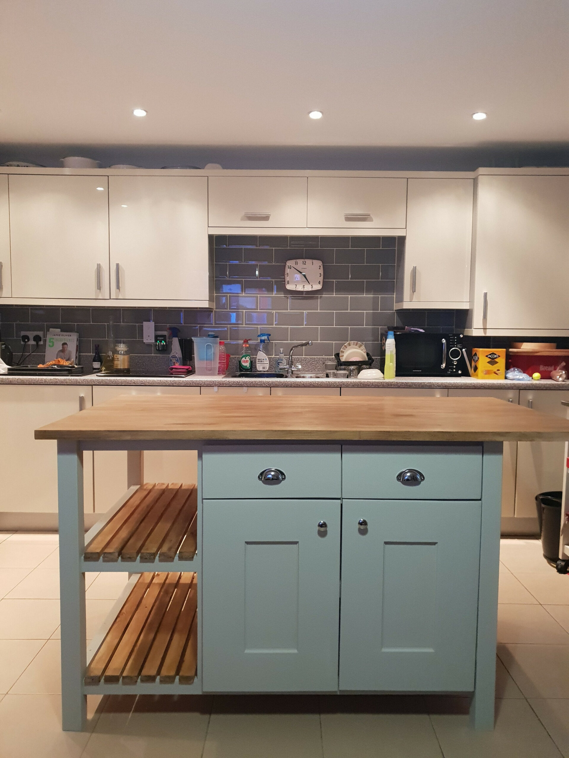 Open shelves kitchen island The Cheltenham - Etsy